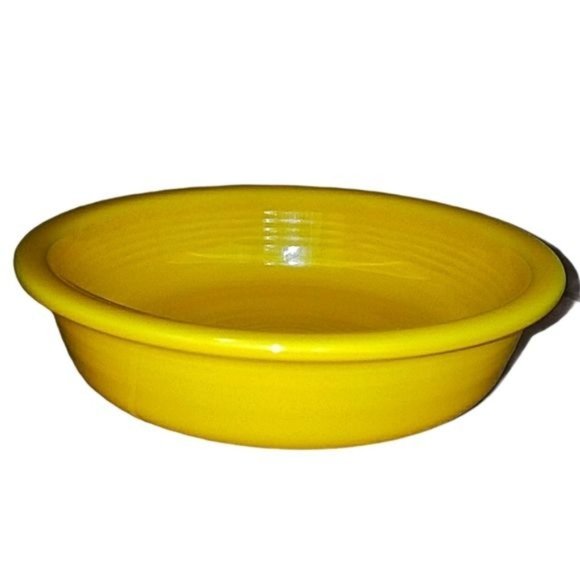 Fiestaware Fiesta Medium Bowl Dish Daffodil Yellow CERAMIC CONTAINER 19 oz - Picture 1 of 8